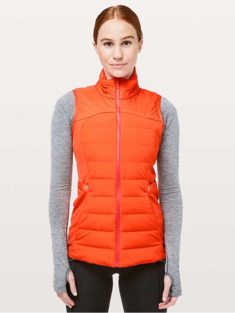Lululemon Down For It All Vest, Atomic Orange, 12